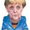 Angela Merkel; drawing by James Ferguson; Courtesy of The New York Review of Books