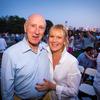 Oscar and Didi Schafer at the New York Philharmonic in Central Park