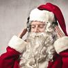 Santa Claus listens to WQXR