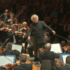 From memory, Simon Rattle conducts the London Symphony Orchestra during a performance of Mahler's Tenth Symphony.