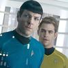 Zachary Quinto as Spock and Chris Pine as James T. Kirk in 'Star Trek Into Darkness'