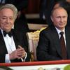 Vladimir Putin and Yuri Temirkanov at a gala for the 75th anniversary of the conductor in December