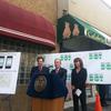 Belmont BID chairman Frank Franz, NYC Mayor Michael Bloomberg, and NYC DOT commissioner Janette Sadik-Khan, making the Pay-By-Phone announcement in the Bronx