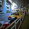 Taxis awaiting passengers at SFO