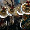 Tuba players gather at Rockefeller Center for Tuba Christmas