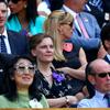 Mitsuko Uchida and Prince Edward, Duke of Kent, at the Wimbledon Final on July 7, 2013