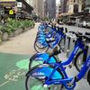 The Citi Bike station on Broadway and 58th Street
