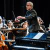 The Minnesota Orchestra led by Osmo Vanska (C) performs at the Cuban National Theater in Havana on May 15, 2015