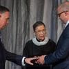 Supreme Court Justice Ruth Bader Ginsburg officiates at the wedding of Kennedy Center President Michael Kaiser and government economist John Roberts