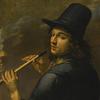 Young Man Playing a Recorder (Anonymous; French School, 17th Century)