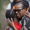 Two women console each other following the January 15 attack in Nairobi, Kenya.