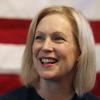 Democratic presidential candidate Sen. Kirsten Gillibrand, D-N.Y., speaks at a town hall meeting during a campaign stop in Bloomfield Hills, Mich. 