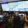 A CDC official addresses the media at the Emergency Operations Center inside The Centers for Disease Control and Prevention (CDC), Thursday, Feb. 13, 2020, in Atlanta. 
