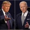 A split screen picture of President Donald Trump and former Vice President Joe Biden
