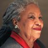 In this Nov. 8, 2006 photo, American Nobel laureate and 'Beloved' author Toni Morrison smiles during a press conference at the Louvre Museum in Paris.