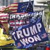 Supporters of President Donald Trump rally outside the Wilkie D. Ferguson Jr. U.S. Courthouse, Tuesday, June 13, 2023, in Miami.