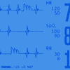A bunch of readouts from a life support monitoring system.