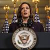 Vice President Kamala Harris speaks following a meeting with Israeli Prime Minister Benjamin Netanyahu at the Eisenhower Executive Office Building on the White House complex in Washington, Thursday, J