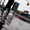 Flooding on Neptune Ave. in Coney Island after Hurricane Sandy hit the area.
