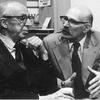 Howard H. Scott (R), with the composer Aaron Copland in 1974