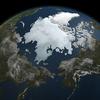 A snapshot of sea ice. This image was compiled using data gathered by NASA's Aqua satellite on Sept. 3, 2010.