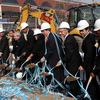On March 11, 201, several people, including Mayor Michael Bloomberg, attend the groundbreaking for Barclays Center.