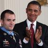 NOVEMBER 16: U.S. President Barack Obama (R() applauds Staff Sergeant Salvatore Giunta, U.S. Army, after awarding him the Medal of Honor for conspicuous gallantry in the East Room of the White House N