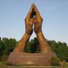 Iconic statue on the campus of Oral Roberts University