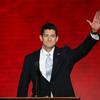 Republican vice presidential candidate, U.S. Rep. Paul Ryan addresses the crowd at the Republican National Convention.