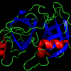 X-ray crystallographic structure of Trypsin