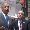 State Comptroller Tom DiNapoli (right) and Former New York Mayoral Candidate Bill Thompson (left)