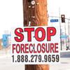 Stop foreclosures sign