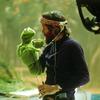 Puppet master Jim Henson with his alter-ego, Kermit — on view at the Museum of the Moving Image.