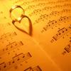 ring creates a heart on sheet music