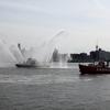 The Ambrose Lightship returning to South Street Seaport from Staten Island.