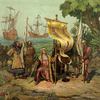 L. Prang & Co., Boston: 'Christoper Columbus arrives in America' (1893)