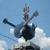 Robert Johnson's famous crossroads is now a tourist attraction in Clarksdale, Mississippi