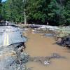 A flood damaged Burnham Hollow Road in the Catskills.
