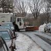 Snow Plow In Upper West Side, NY