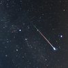 A Perseid meteor photographed in Aug. 2009.