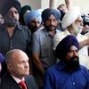 Police Commissioner Ray Kelly meets with local Sikh leaders following the shooting in Wisconsin on August 5, 2012.