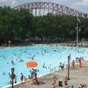 Large crowds flock to accomodatingly large Astoria Pool and its surrounding park in the summer months.
