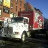 A beer truck trying to make deliveries Tuesday on 5th Avenue in Park Slope, Brooklyn