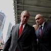 Mayor Michael Bloomberg and Police Commissioner Ray Kelly at Ground Zero the day after the capture of Osama bin Laden