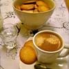 An espresso with madeleines