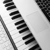 Computer and piano keyboards
