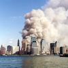 Lower Manhattan on September 11, 2001 as seen from Jersey City