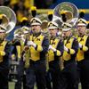 Michigan Wolverines marching band performs against the Virginia Tech Hokies during the Allstate Sugar Bowl on January 3, 2012