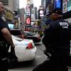 NYPD in Times Square following the killing of Osama bin Laden