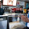 US President Barack Obama orders a sandwich before meeting with small business owners at the Tastee Sub Shop in Edison, New Jersey, July 28, 2010.